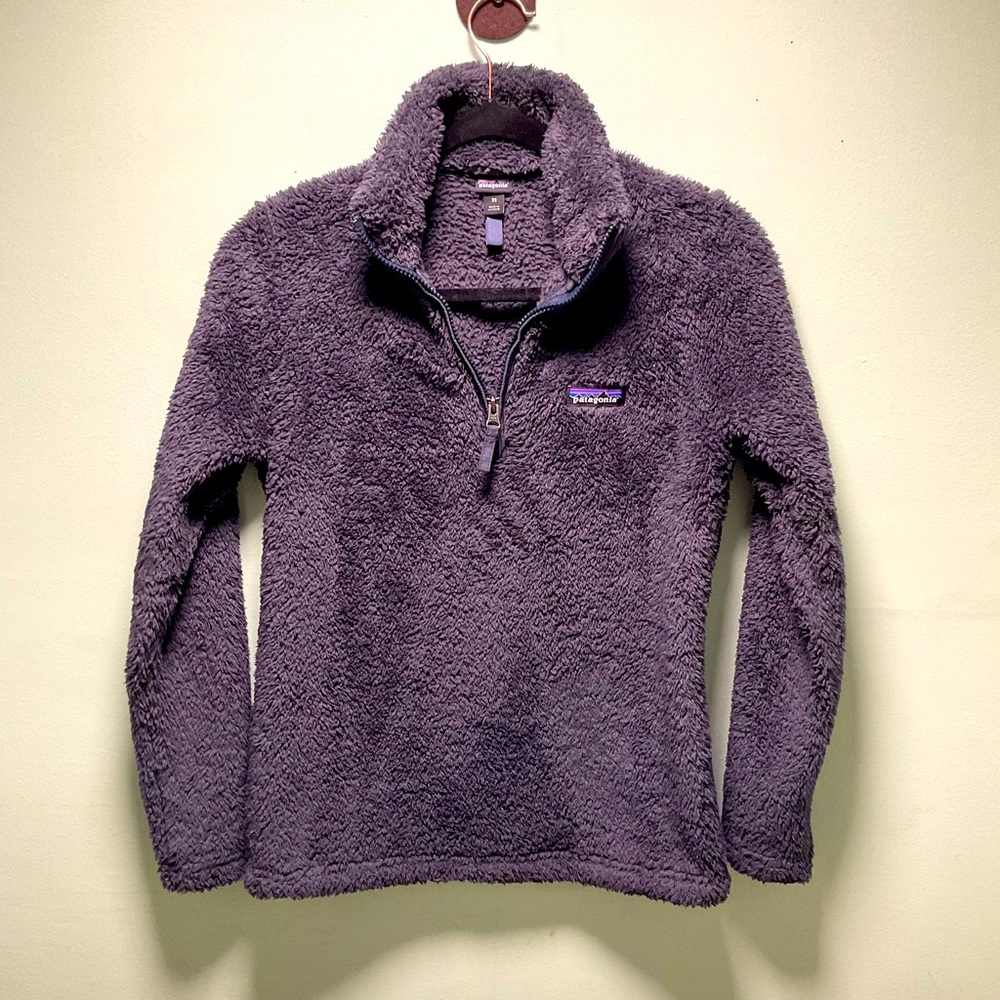 PATAGONIA-Smolder Blue Los Gatos 1/4-Zip Fleece-XS